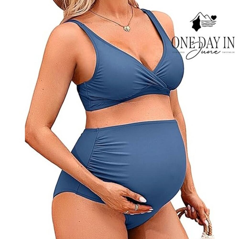 Charmo Maternity Bikini Swimsuit Size S
